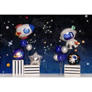 Kate Backdrop 5'x7' Outer Space Fabric Background Wrinkle Free Out of this World